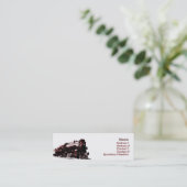 Mini Carte de visite Locomotive à vapeur (Debout devant)