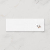 MINI CARTE DE VISITE LOTUS BLANC (Dos)