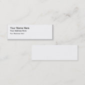 Mini Carte de visite maigre (Devant / Derrière)