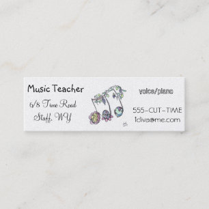 Mini carte de visite maigre