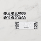 Mini Carte de visite maigre baroque moderne de site Web (Devant / Derrière)