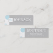 Mini Carte de visite maigre BLGY de grands points (Devant / Derrière)