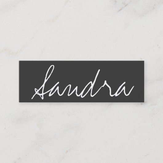 Mini Carte de visite maigre chic élégant de maquilleur (Devant)