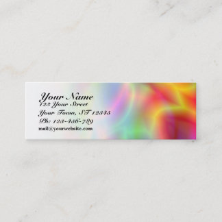 Mini Carte de visite maigre d'abstraction colorée