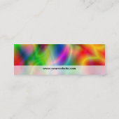 Mini Carte de visite maigre d'abstraction colorée (Dos)