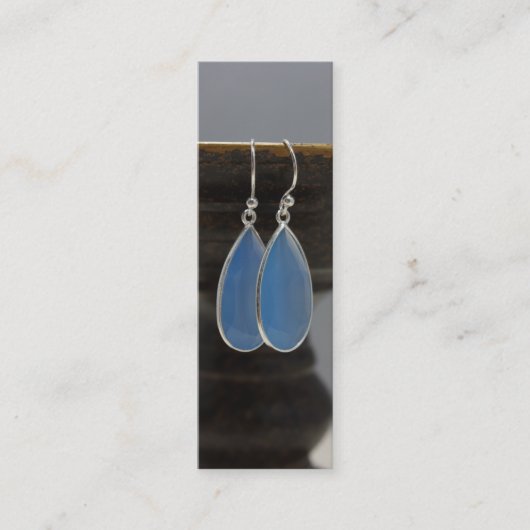 Mini Carte de visite maigre de bijoux (Devant)