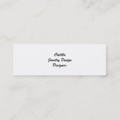 Mini Carte de visite maigre de bijoux (Dos)