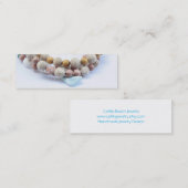 Mini Carte de visite maigre de bijoux de plage (Devant / Derrière)