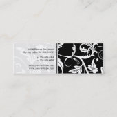 Mini Carte de visite maigre de damassé baroque (Dos)