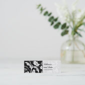 Mini Carte de visite maigre de damassé baroque (Debout devant)