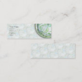 Mini Carte de visite maigre de danse verte (Devant / Derrière)