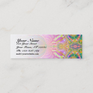 Mini Carte de visite maigre de fractale colorée