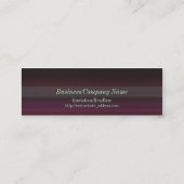 Mini Carte de visite maigre de Gloweth (Dos)