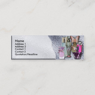 Mini Carte de visite maigre de magasin cosmétique de