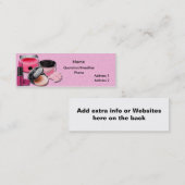 Mini Carte de visite maigre de magasin de beauté (Devant / Derrière)