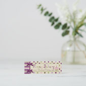 Mini Carte de visite maigre de point de mûre (Debout devant)