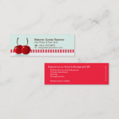 Mini Carte de visite maigre de récolteuse de fruit de (Devant / Derrière)