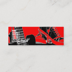 Mini Carte de visite maigre de Rockstar