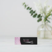 Mini Carte de visite maigre de salon moderne rose de (Debout devant)