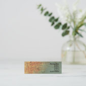 Mini Carte de visite maigre de site Web d'art texturisé (Debout devant)