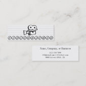 Mini Carte de visite maigre de Videographer (Devant / Derrière)