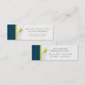 Mini Carte de visite maigre d'élégance de chute (Devant / Derrière)