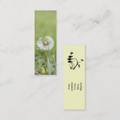 Mini Carte de visite maigre d'optimisme (Devant / Derrière)