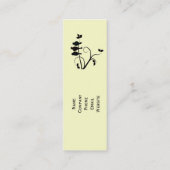 Mini Carte de visite maigre d'optimisme (Dos)