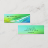 Mini carte de visite maigre élégant (Devant / Derrière)