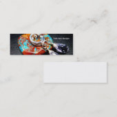 Mini Carte de visite maigre en verre de quartz de (Devant / Derrière)