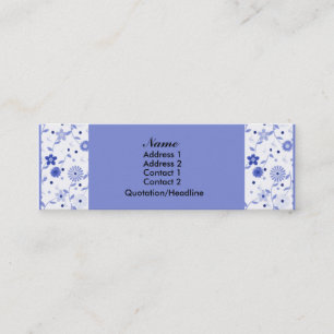 Mini Carte de visite maigre floral élégant