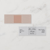 Mini Carte de visite maigre Médicale de plâtre de (Devant / Derrière)