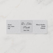 Mini Carte de visite maigre Médicale de plâtre de (Dos)