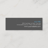 Mini Carte de visite maigre utilisé de pneus (Dos)