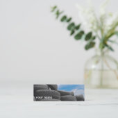 Mini Carte de visite maigre utilisé de pneus (Debout devant)