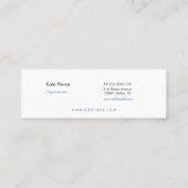 Mini carte de visite mandala turquoise (Dos)