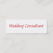 Mini Carte de visite mariage (Dos)