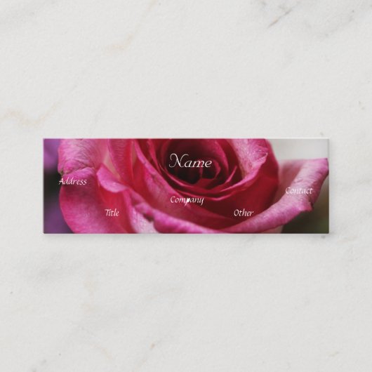 Mini Carte de visite mariage (Devant)