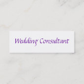 Mini Carte de visite mariage (Dos)