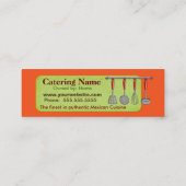 Mini Carte de visite mexicain authentique de (Dos)