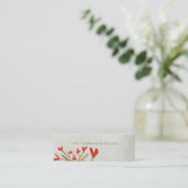 Mini Carte de visite mignonne arbre coeur (Debout devant)