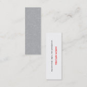 Mini CARTE DE VISITE mince BUBBLES (Devant / Derrière)