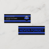 Mini Carte de visite mince de coutume de chef de police (Devant / Derrière)