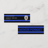 Mini Carte de visite mince de coutume de policier de (Devant / Derrière)