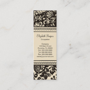 Mini Carte de visite mince de ~ français de crème