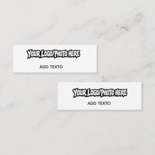 Mini Carte de visite miniature personnalisée avec logo