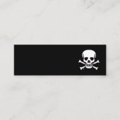 Mini Carte de visite miniature Skull n Bones noire et v (Devant)