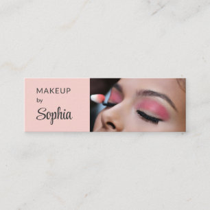 Mini Carte de visite minimale de maquillage photo de sc