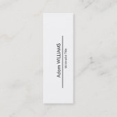 Mini carte de visite minimaliste simple (Devant)