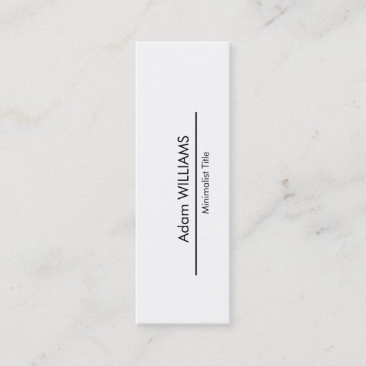 Mini carte de visite minimaliste simple (Devant)